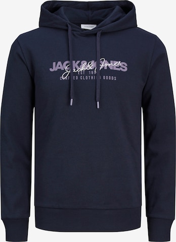 Felpa 'JJALVIS' di JACK & JONES in blu: frontale