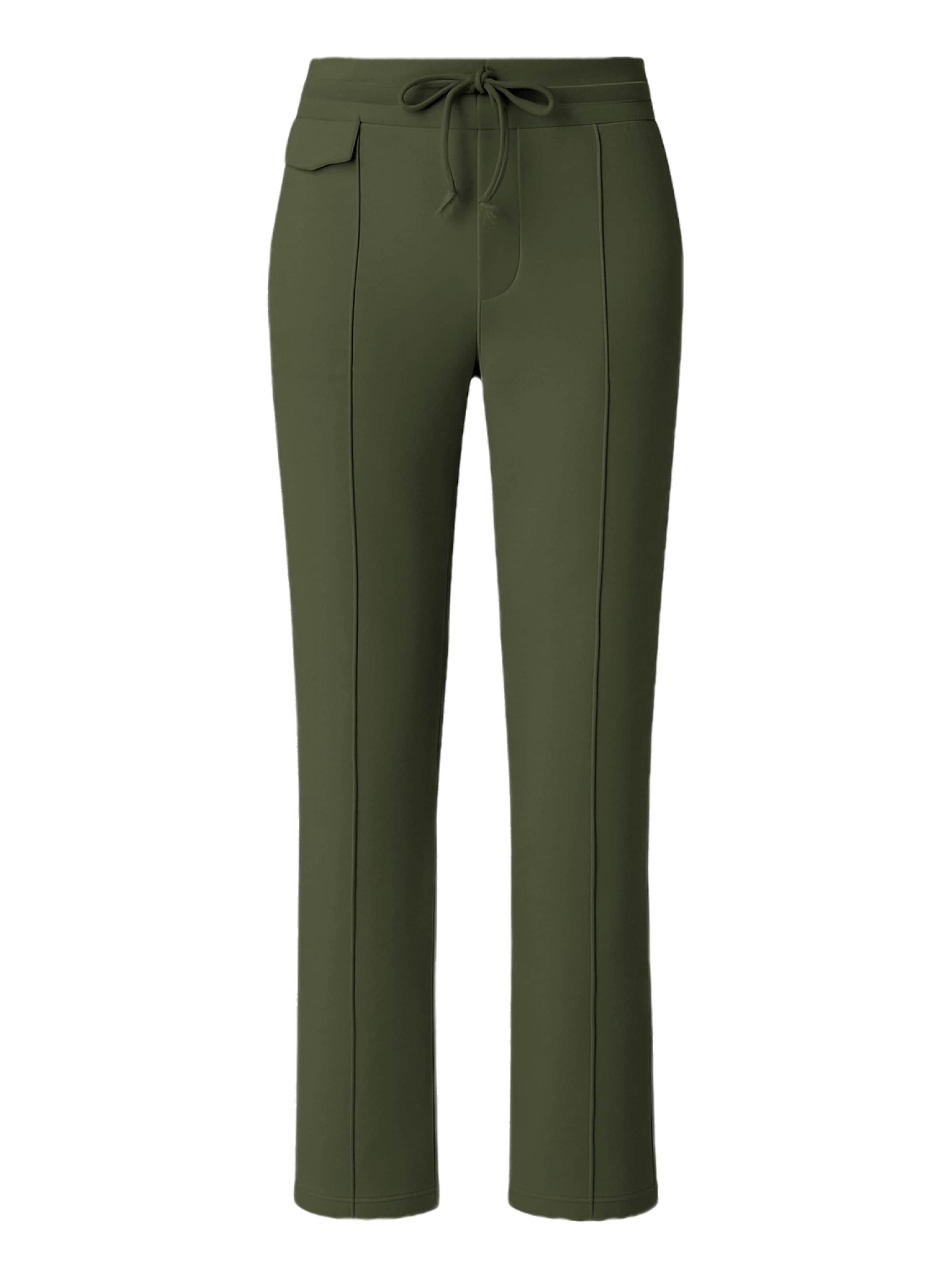 UNIQVIBE Regular Trousers in Green: front