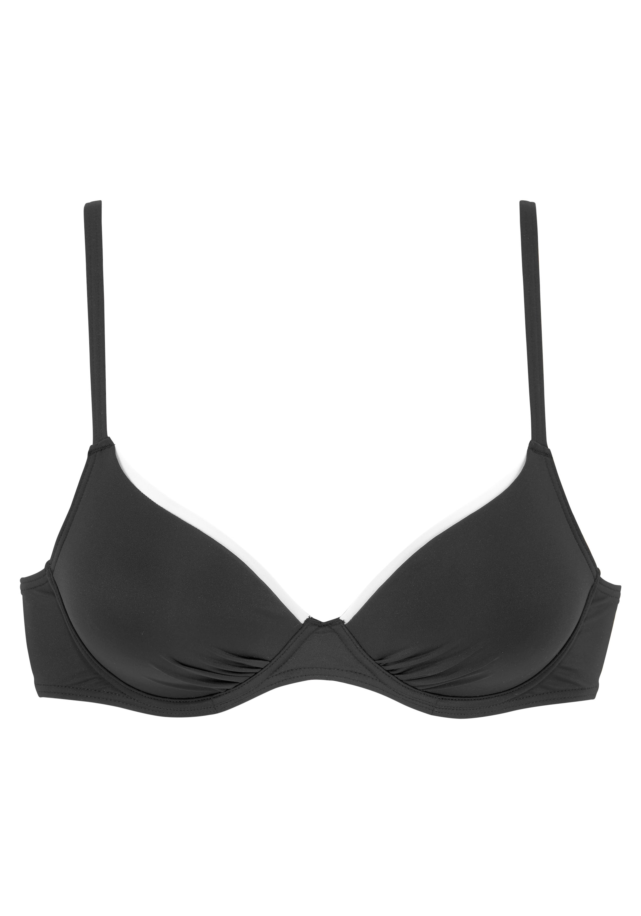 VIVANCE - Clásico Top de bikini en negro: frente