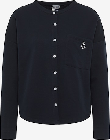 DreiMaster Maritim Sweat jacket in Blue: front