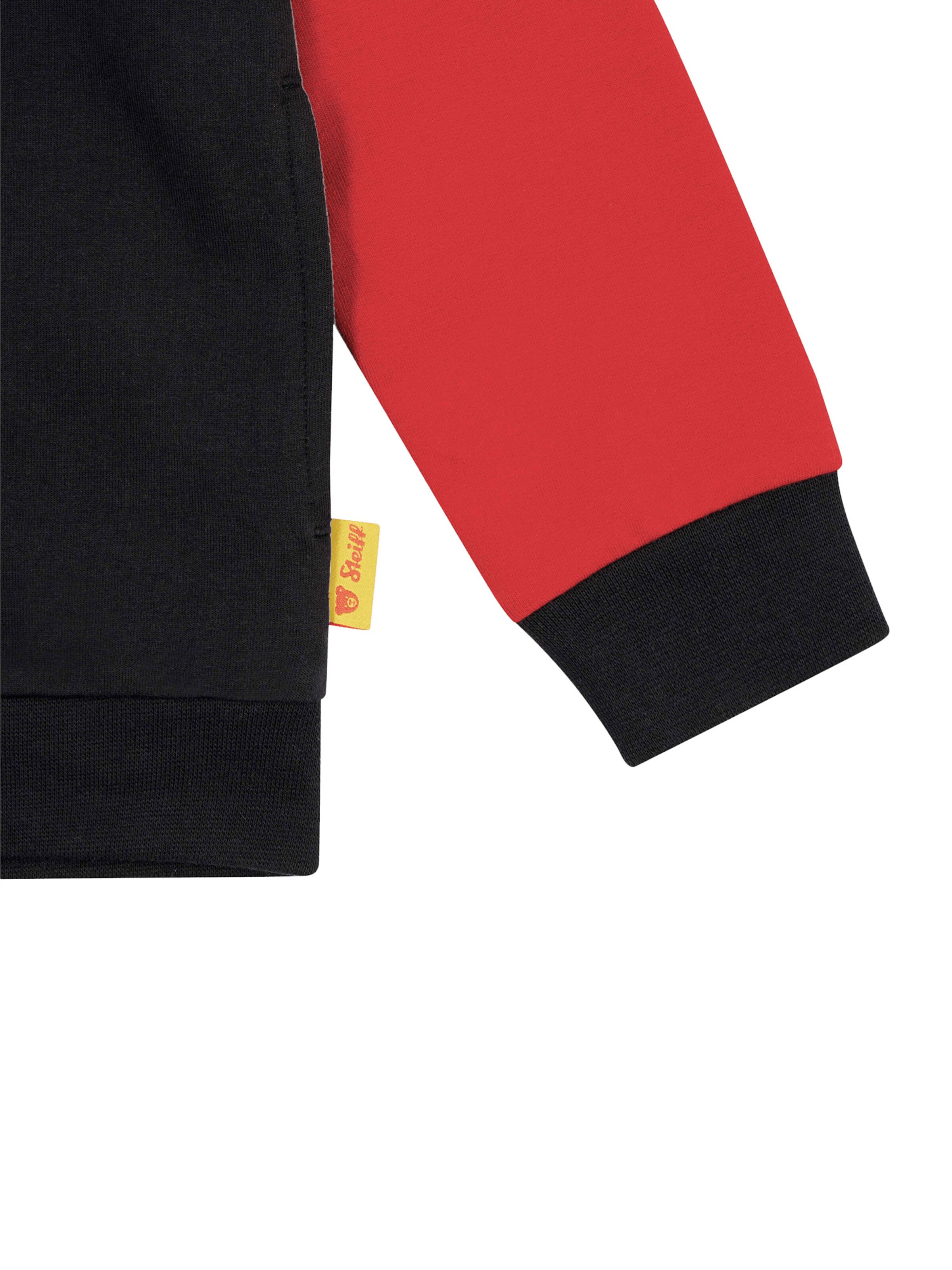 FC BAYERN MÜNCHEN Athletic Zip-Up Hoodie 'Fc Bayern X Steiff' in Black