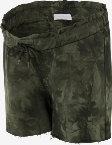 Regular Pantalon 'Hama' MAMALICIOUS en vert : devant