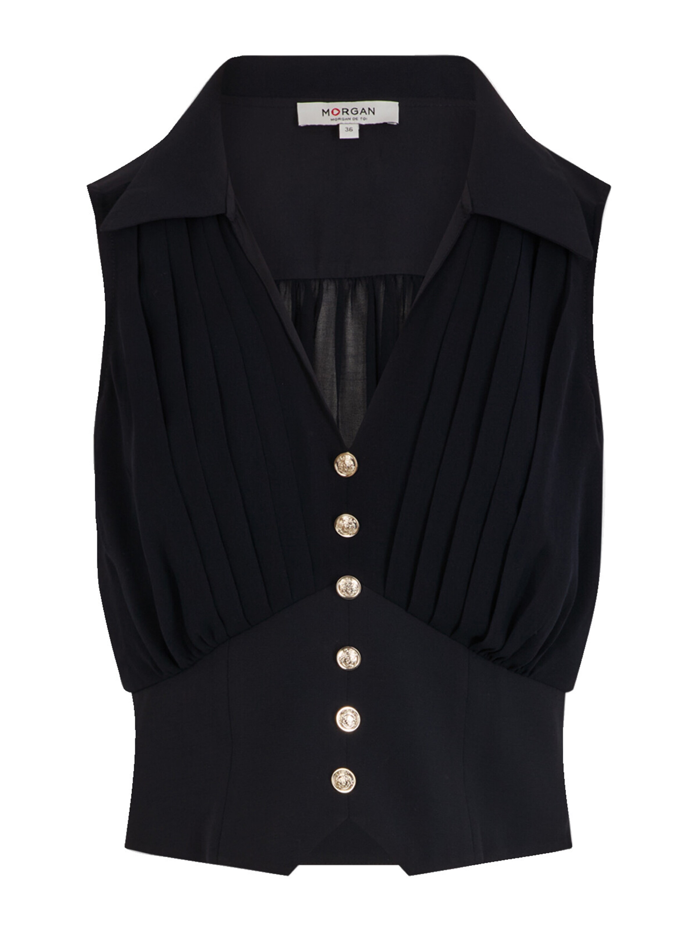 Camicia da donna '242-OPLI' di Morgan in blu: frontale