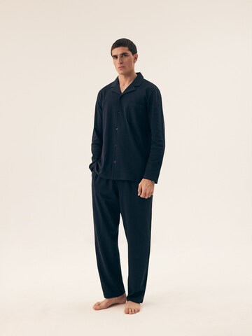 Henderson Long Pajamas 'Mos' in Blue