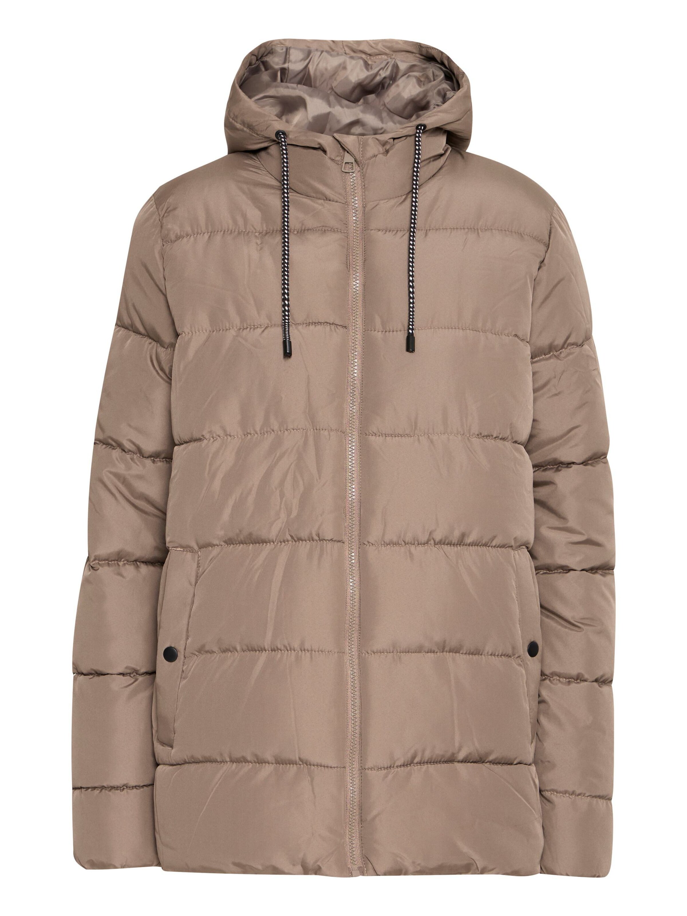 Fransa Winter Jacket 'Mabelle' in Brown: front