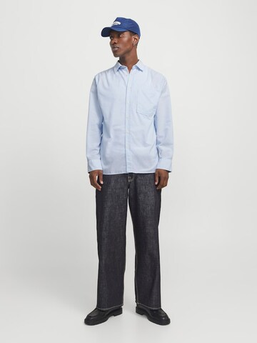 JACK & JONES - Ajuste confortable Camisa 'JORMARGATE' en azul