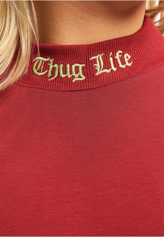 Thug Life Shirt Bodysuit in Red