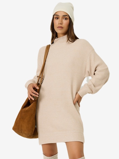 No Matter What Robes en maille en beige, Vue avec produit