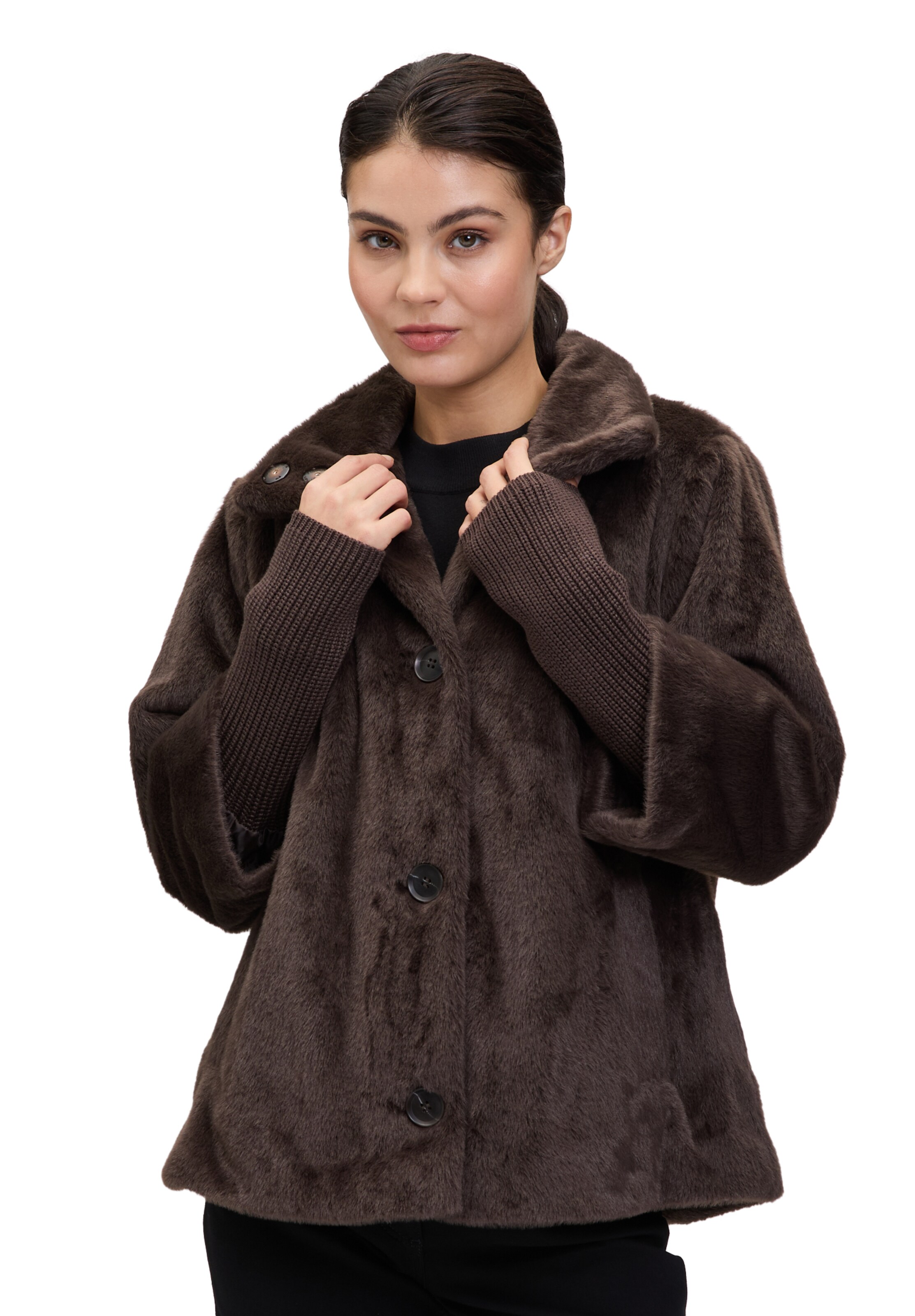 Betty Barclay Between-Season Jacket in Brown: front