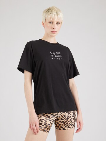 P.E Nation Funkční tričko 'Heads Up' – černá: přední strana