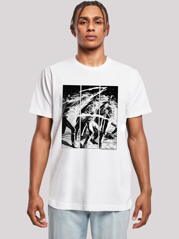 T-Shirt 'Zorro' F4NT4STIC en blanc : devant