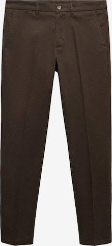 MANGO MAN Regular Pants 'Dublino' in Brown: front