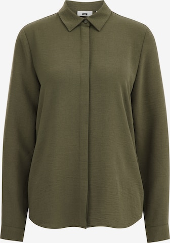 WE Fashion Blouse in Groen: voorkant