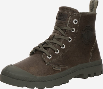 Bottines à lacets Palladium en marron : devant