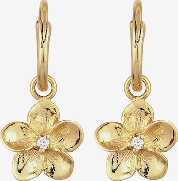 Boucles d'oreilles 'Frangipani' ELLI en or : devant