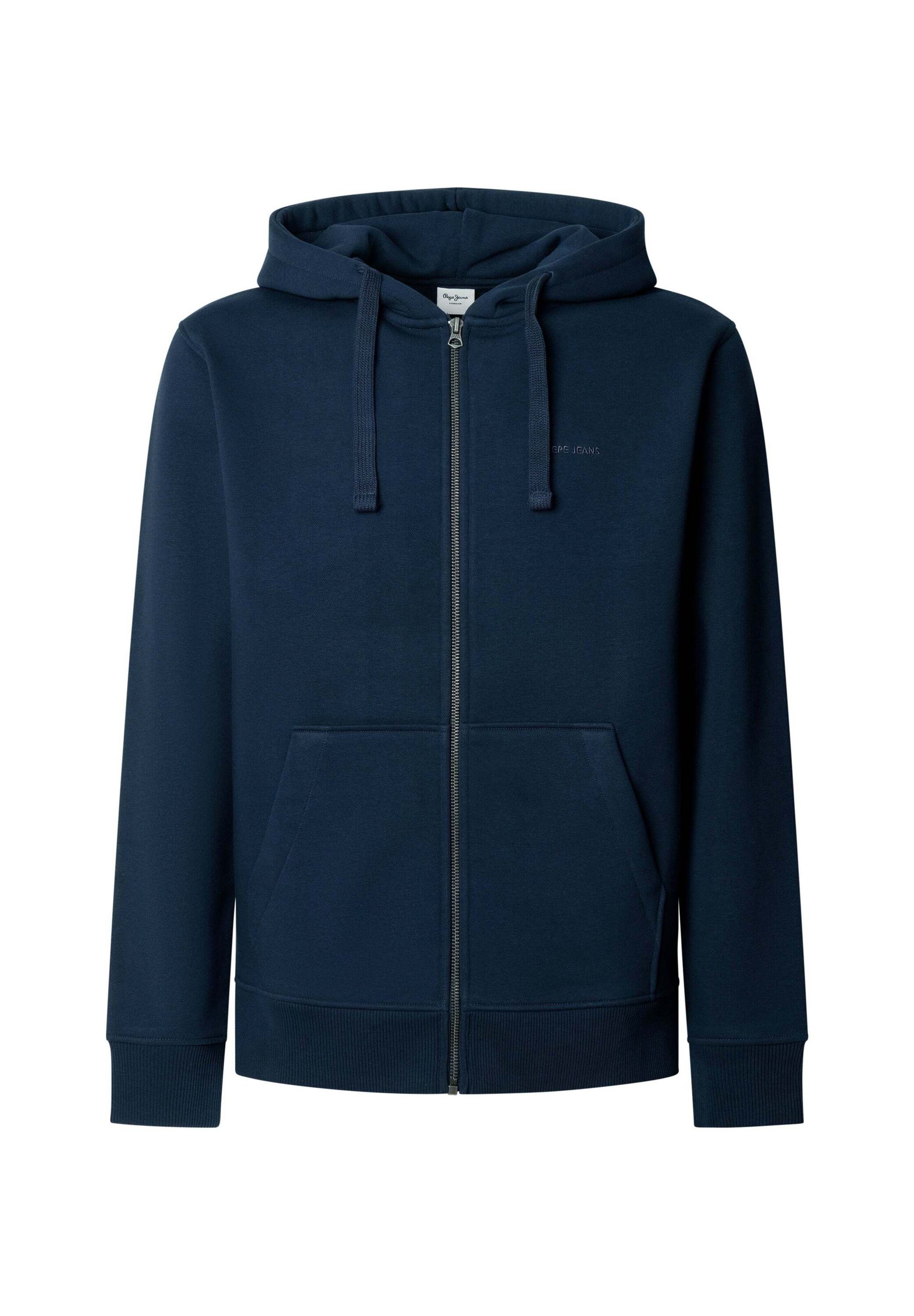 Pepe Jeans - Sudadera con cremallera 'JEFFERSON' en azul: frente