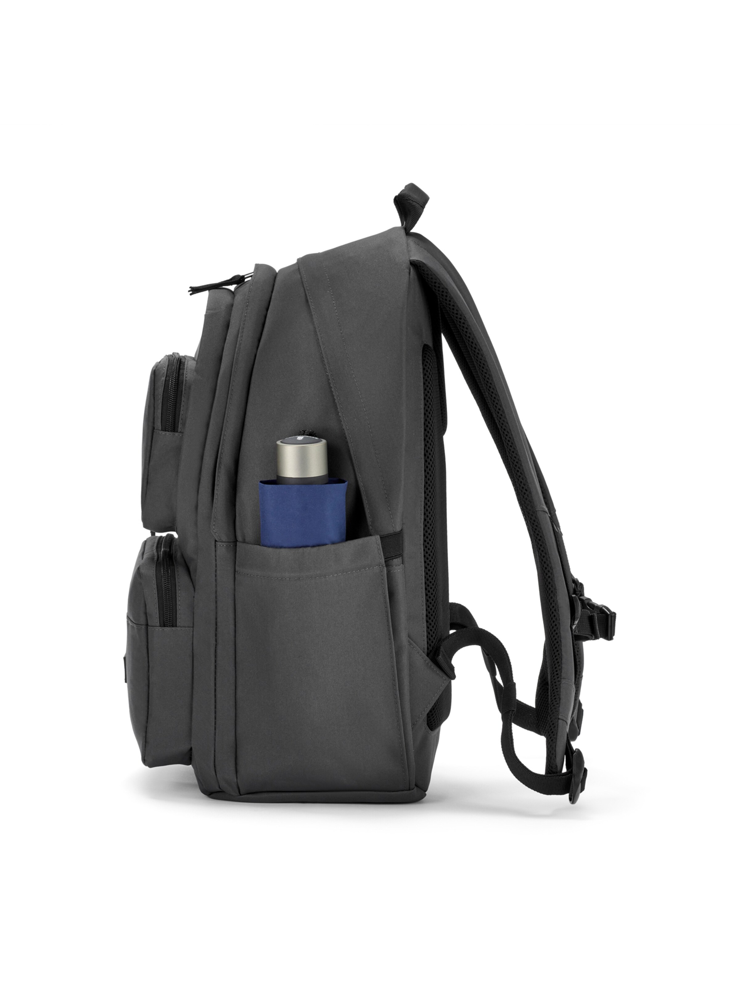 LARKSON Backpack 'No 3 Advanced' in Grey: side