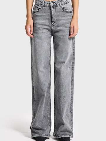 IT'S BASIC Wide leg Jeans 'WIDE HIGH RISE JEANS' in Grey
