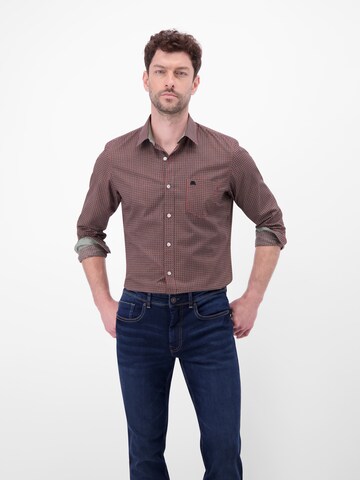 LERROS Regular fit Overhemd in Bruin