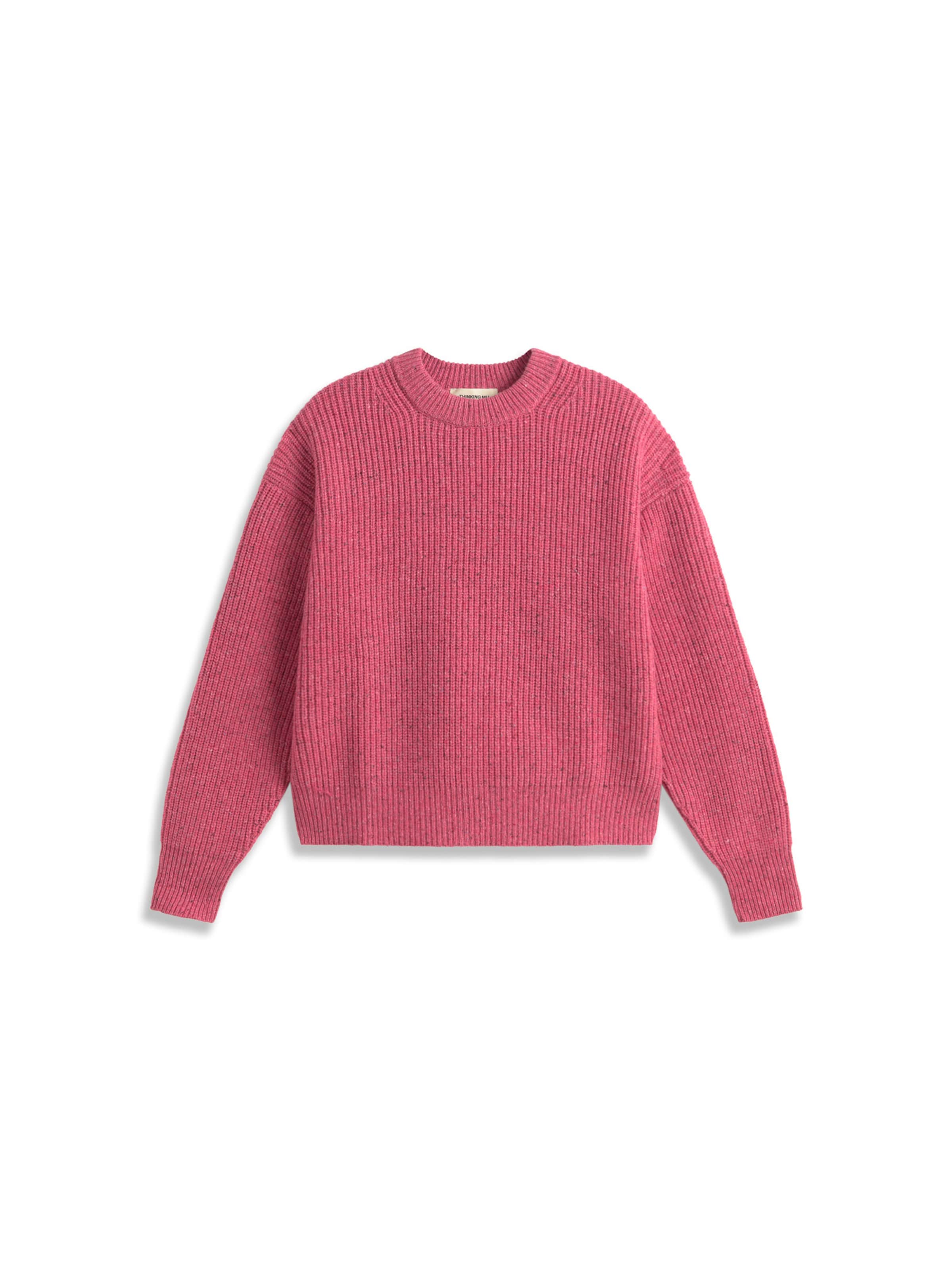 Thinking MU Pullover 'Carmen' in Pink: Vorderseite