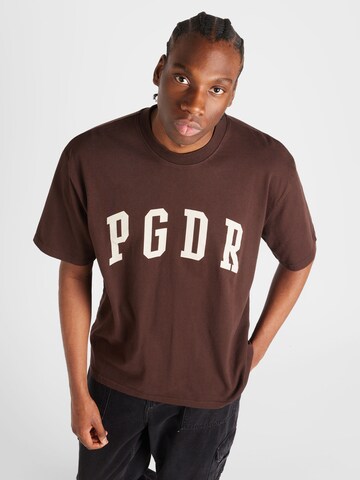 Pegador T-shirt 'LAYTON' i brun: framsida