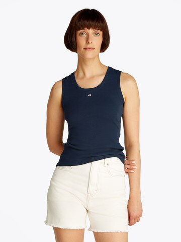 Tommy Jeans Topp 'Essential', värv sinine: eest vaates