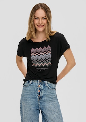 T-shirt s.Oliver en noir : devant