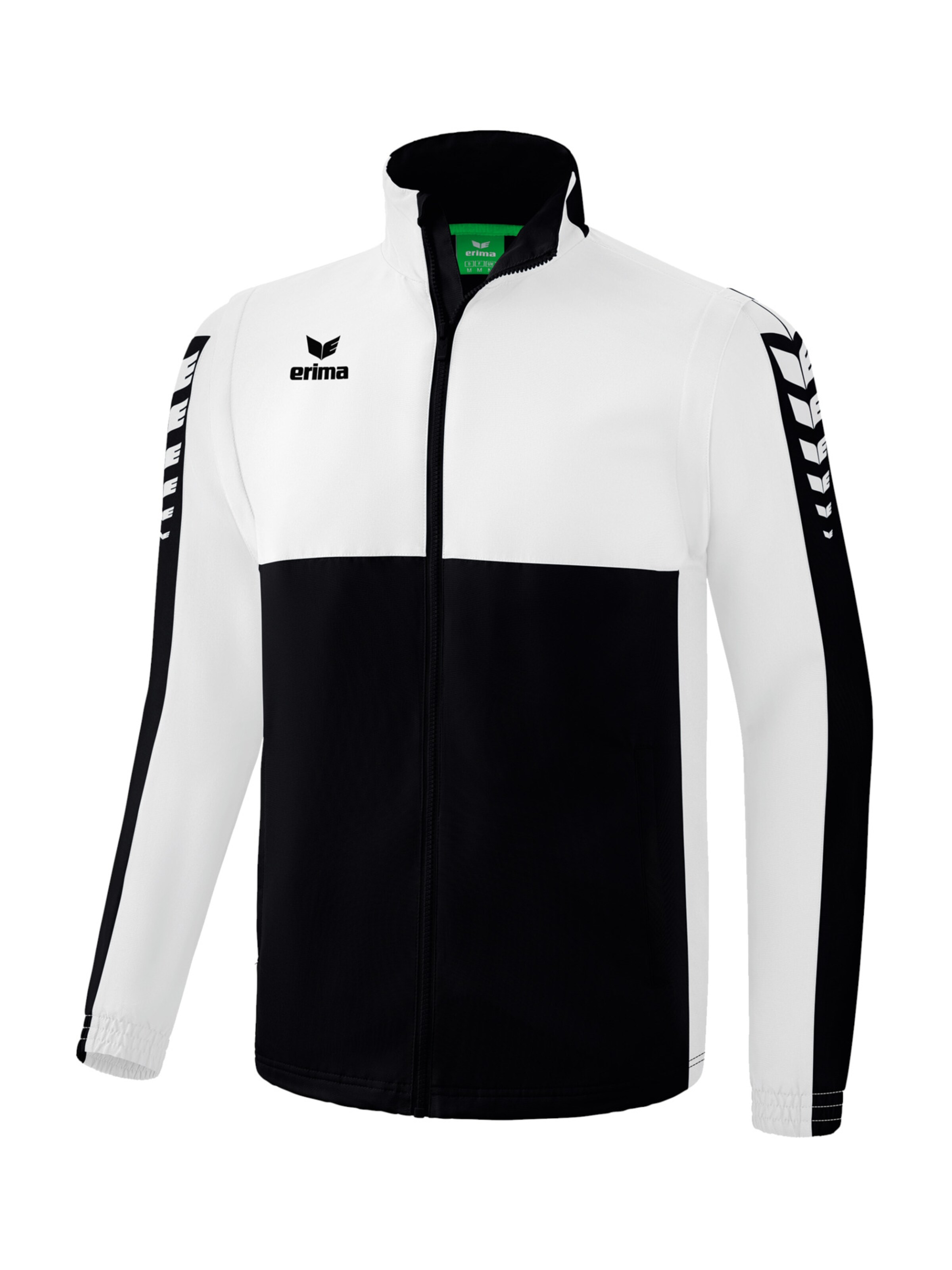 ERIMA Trainingsjack in Zwart: voorkant