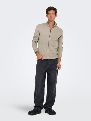 Only & Sons - Cárdigan 'ONSMALIK' en beige