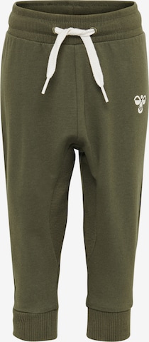 Hummel Regular Broek in Groen: voorkant