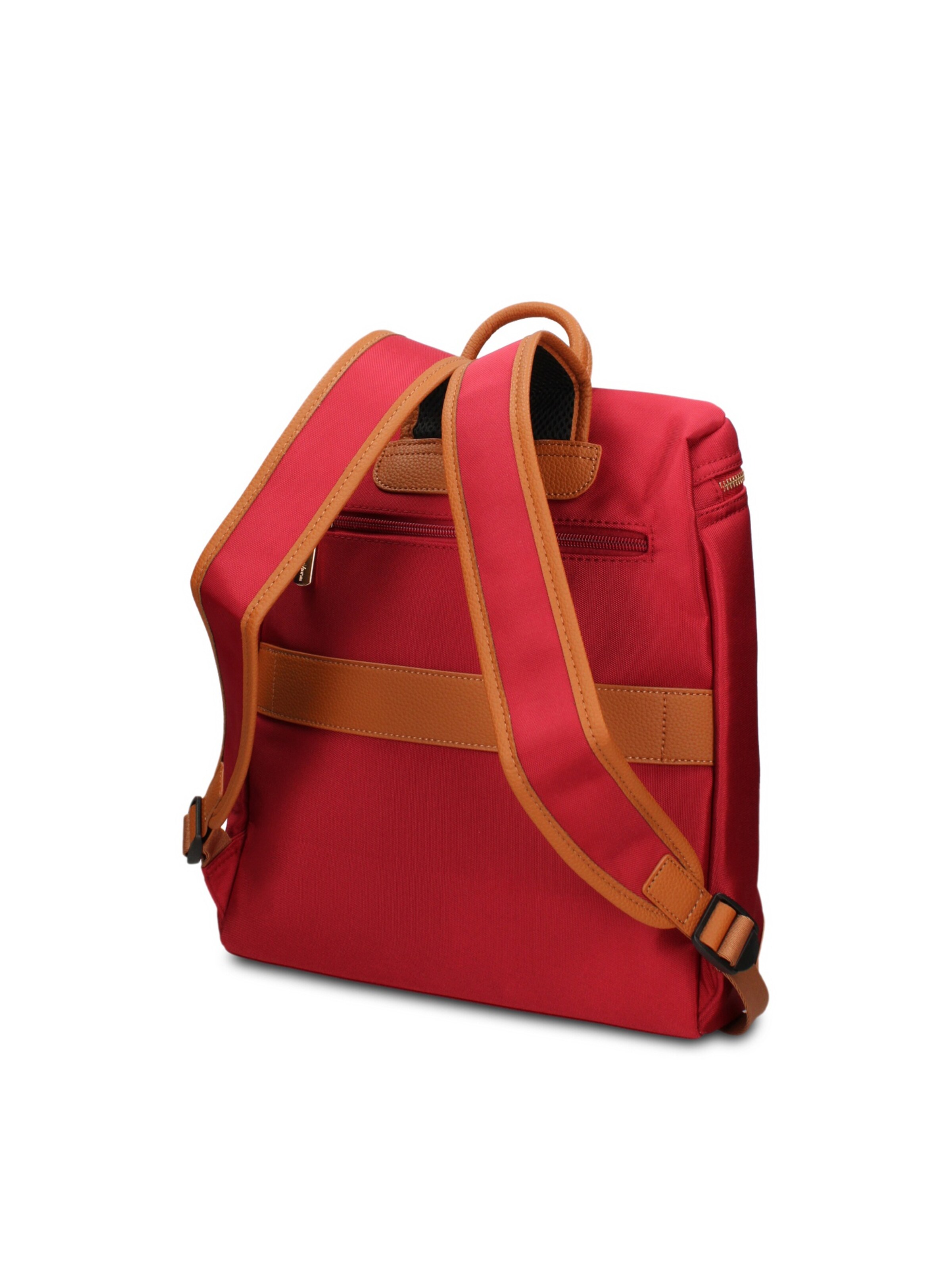 Zaino 'Zaino Vegan Leather Gianmarco Venturi - e con Zip' di GianMarco Venturi in rosso
