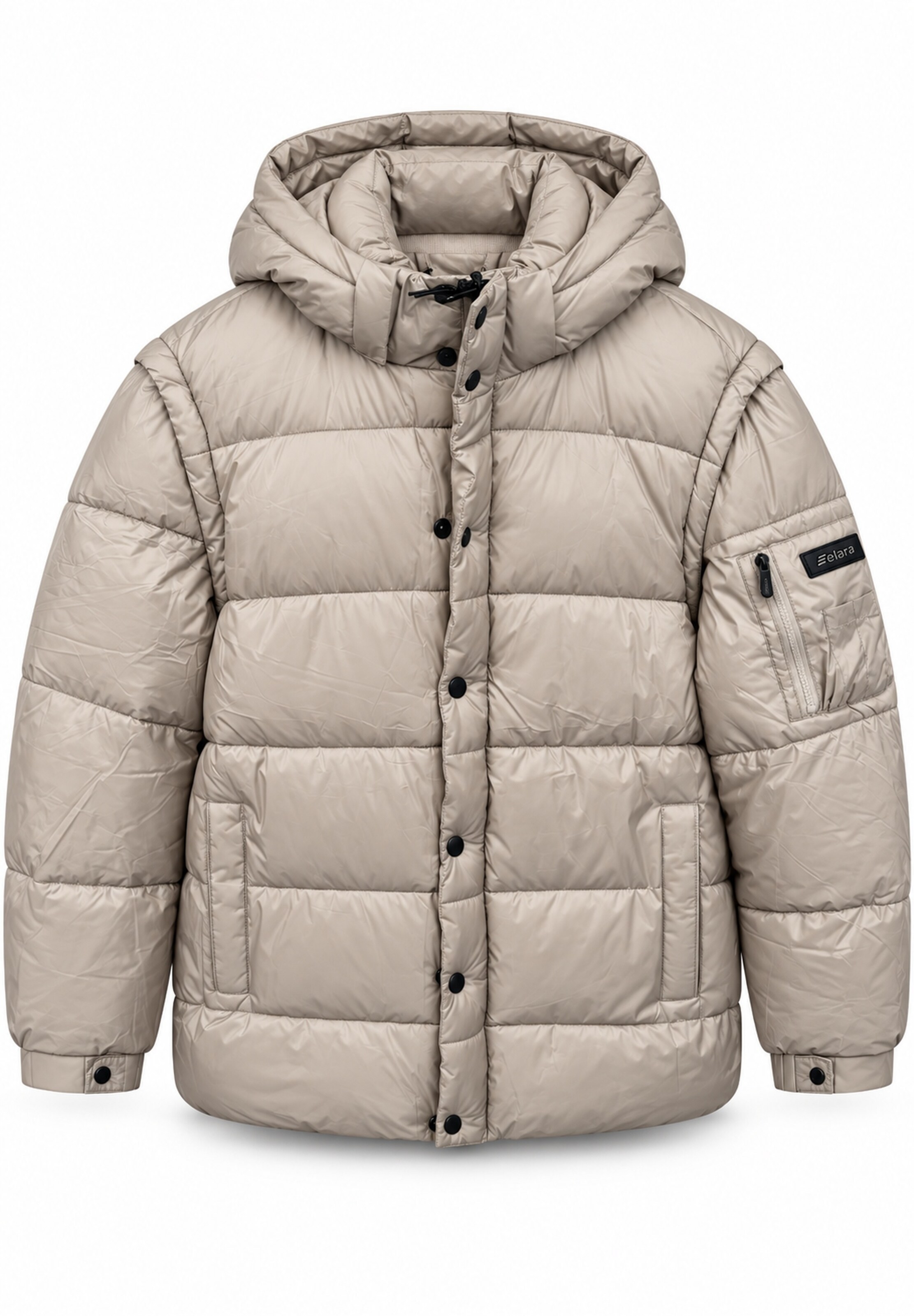 Elara Winterjas in Beige: voorkant