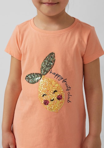 T-Shirt s.Oliver en orange : devant