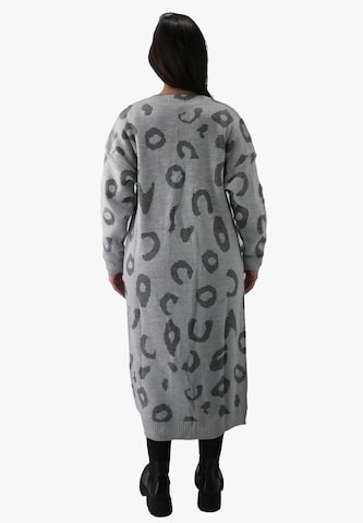 Elara Lang cardigan i grå