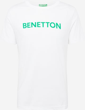 UNITED COLORS OF BENETTON Тениска в бяло: отпред