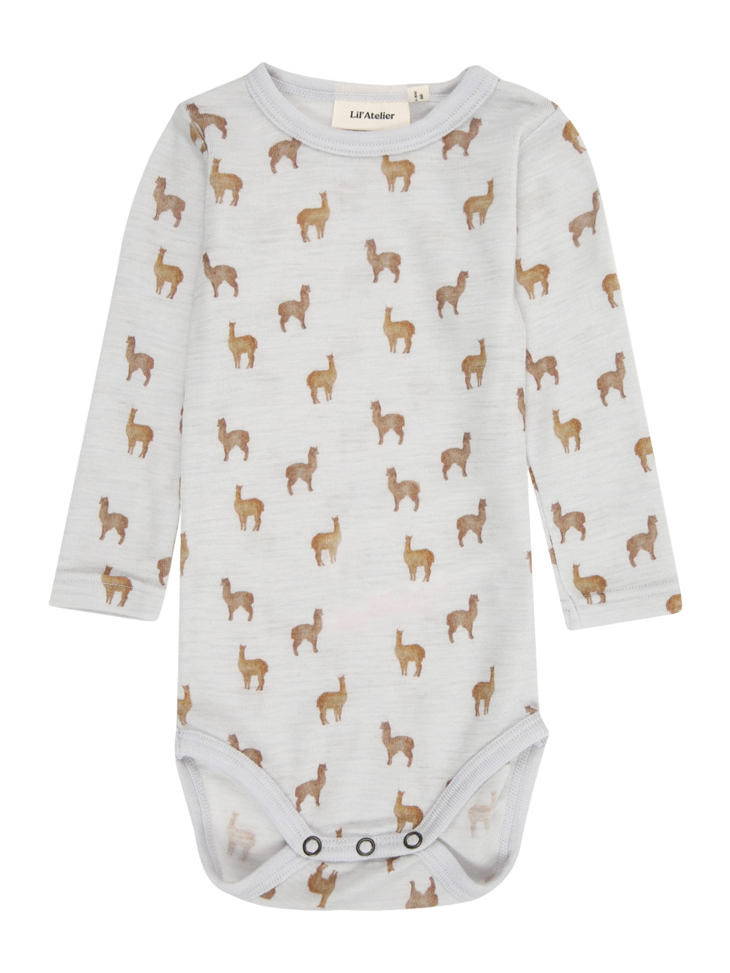 NAME IT Sparkdräkt/body 'NBMNOEL' i grå: framsida