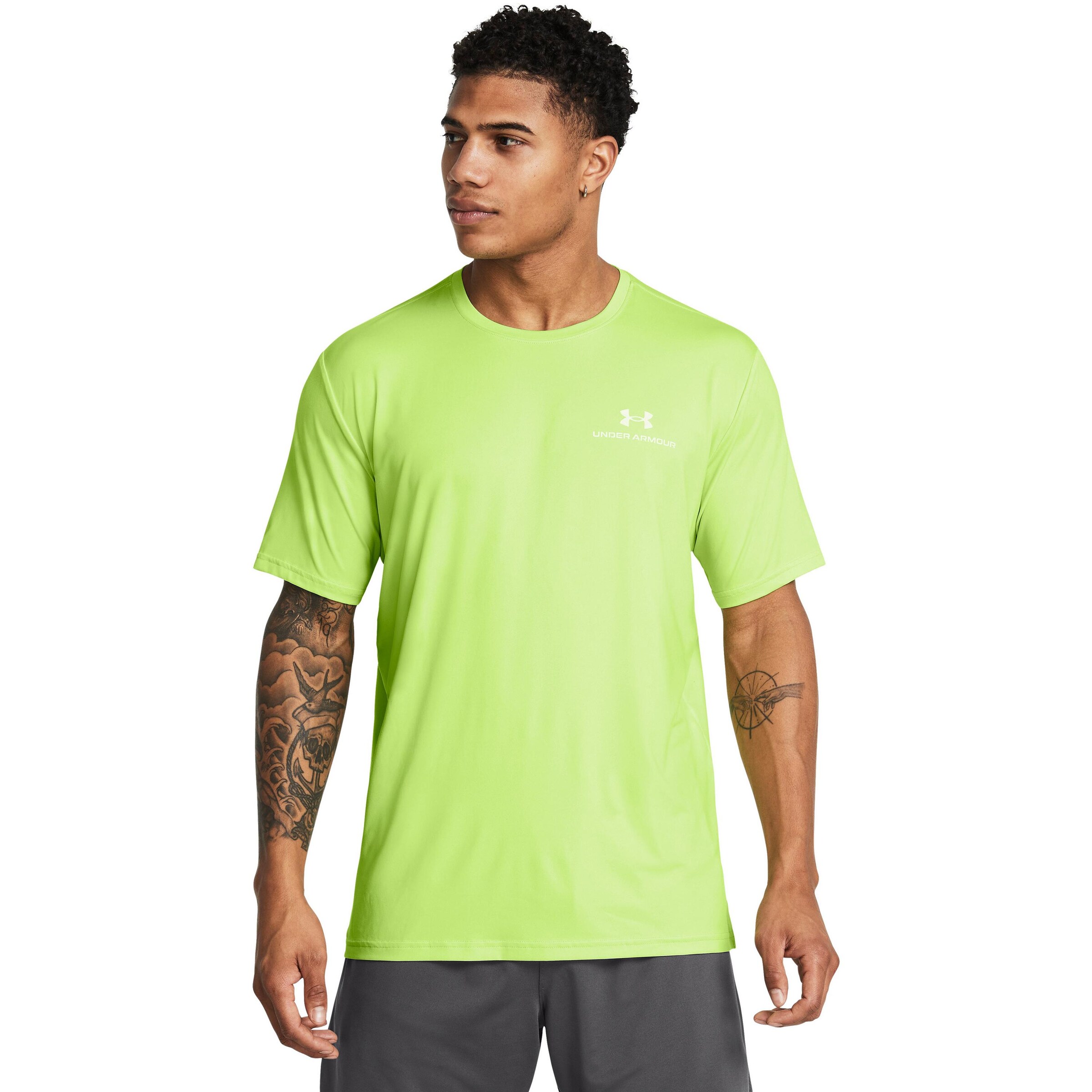 UNDER ARMOUR Performance Shirt 'Vanish Energy' in Yellow: front