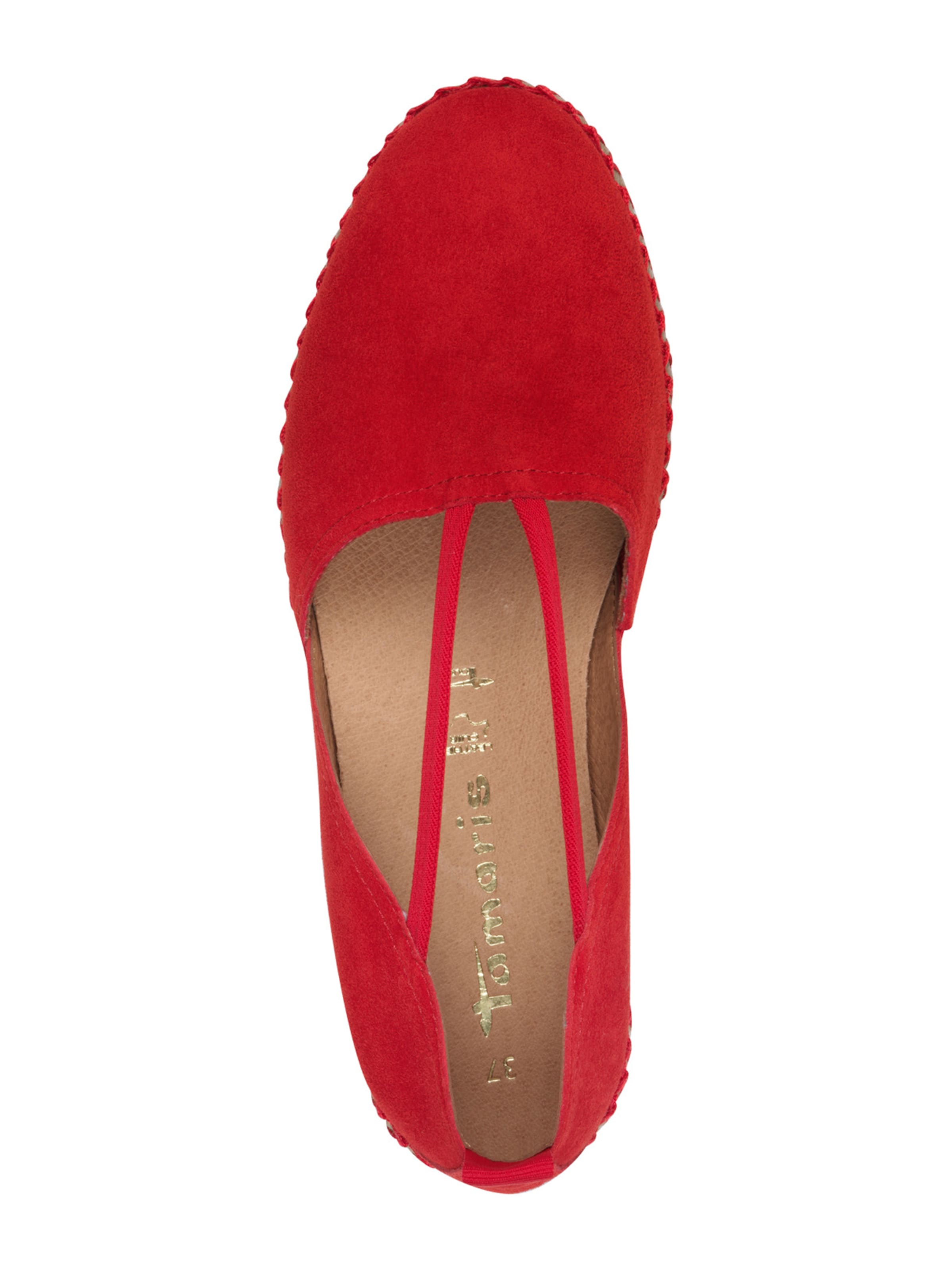 Espadrilles Tamaris en rouge