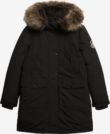 Superdry Winterparka 'Everest' in Schwarz: Vorderseite