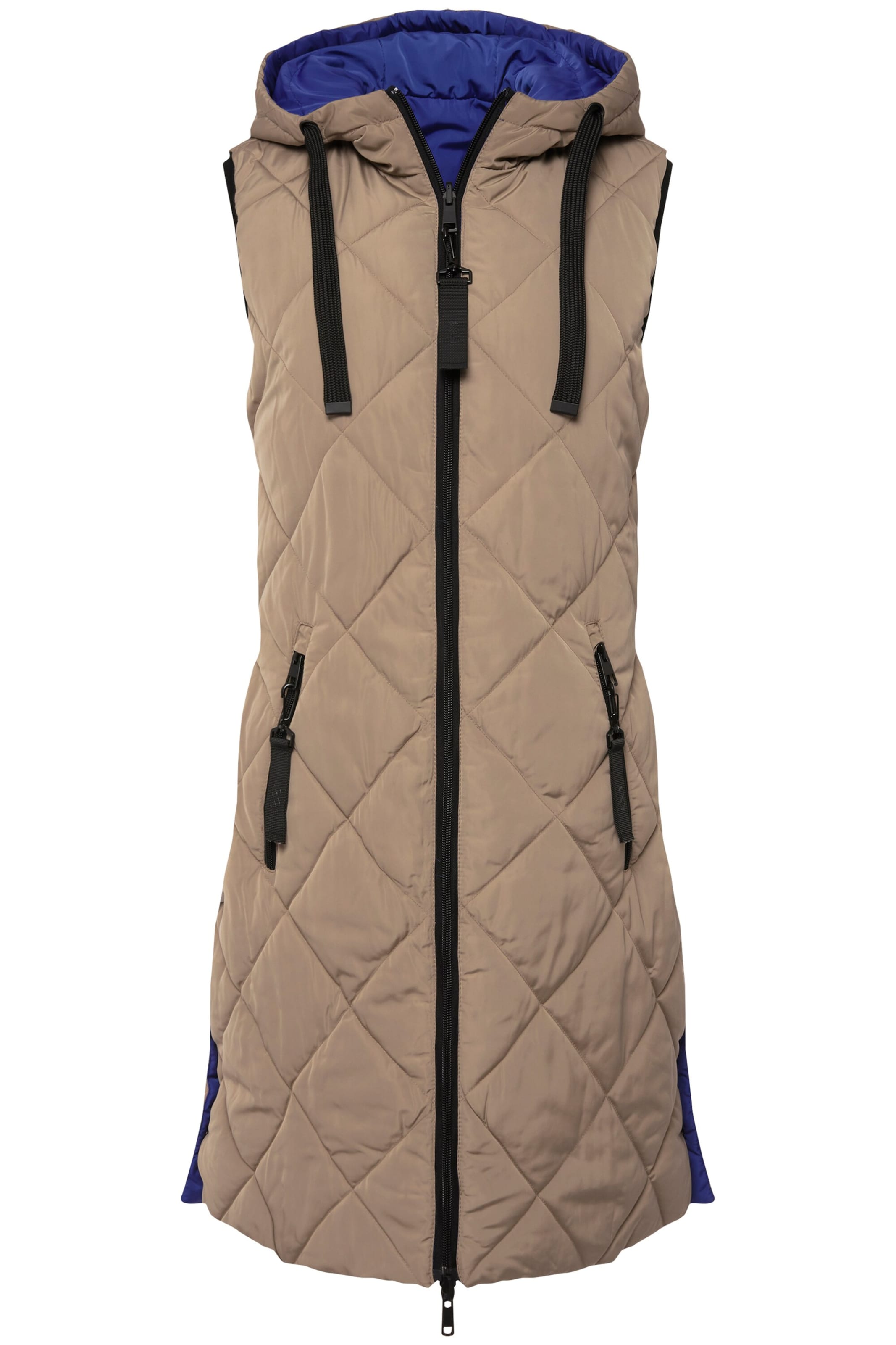 LAURASØN Bodywarmer in Grijs: voorkant