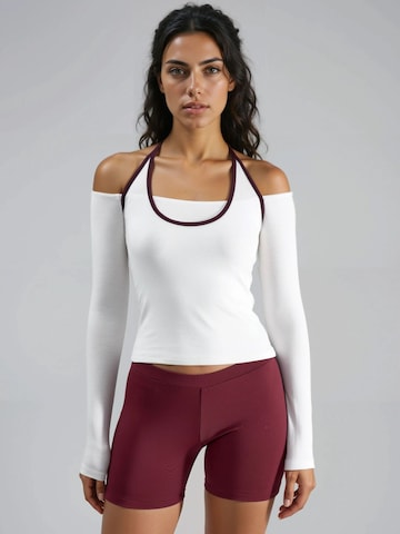 T-shirt Busem en blanc : devant