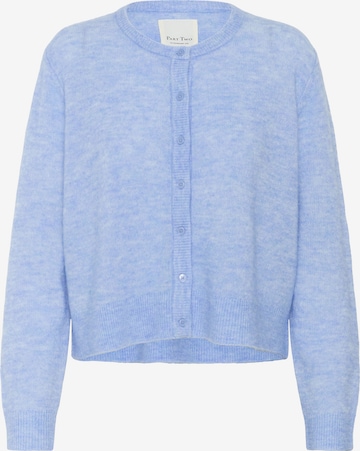 Part Two Gebreid vest in Blauw: voorkant