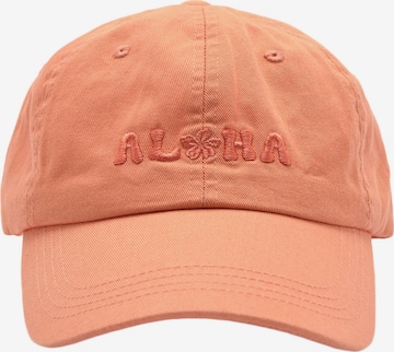 Casquette Pull&Bear en orange : devant