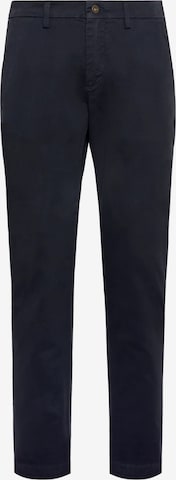 Coupe slim Pantalon 'Gabardine' Boggi Milano en bleu : devant