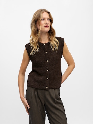 OBJECT Vest 'OBJSAGGIA' in Brown: front