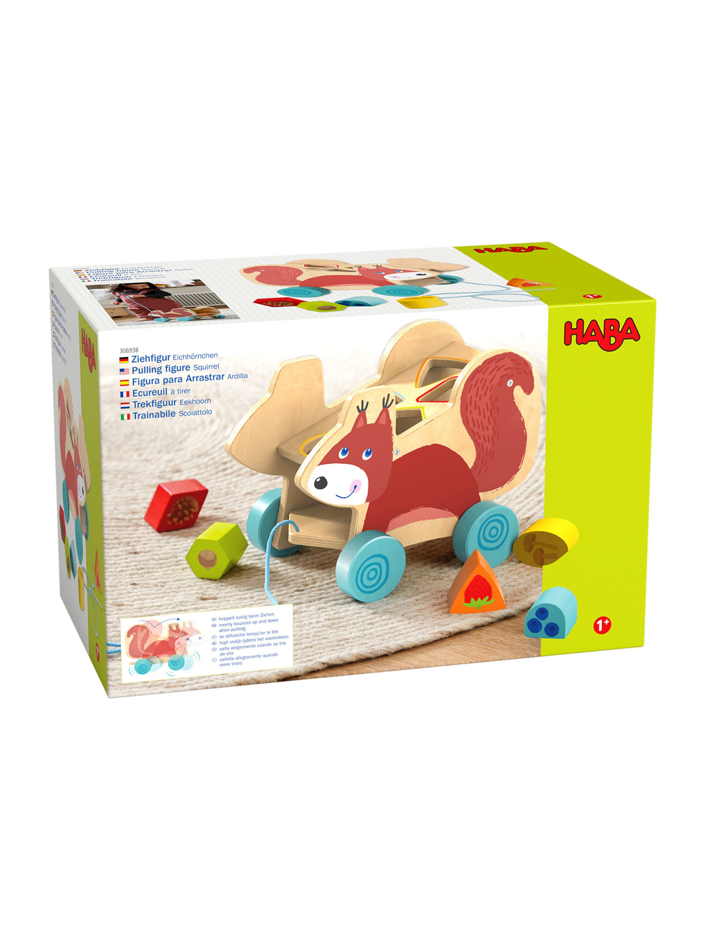 HABA Game ' Ziehfigur Eichhörnchen ' in Mixed colors: front