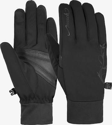 REUSCH Athletic Gloves 'Saskia' in Black: front