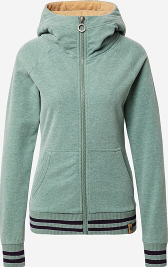 Fli Papigu Zip-Up Hoodie 'Beste Pottmädchen' in mottled green, Item view