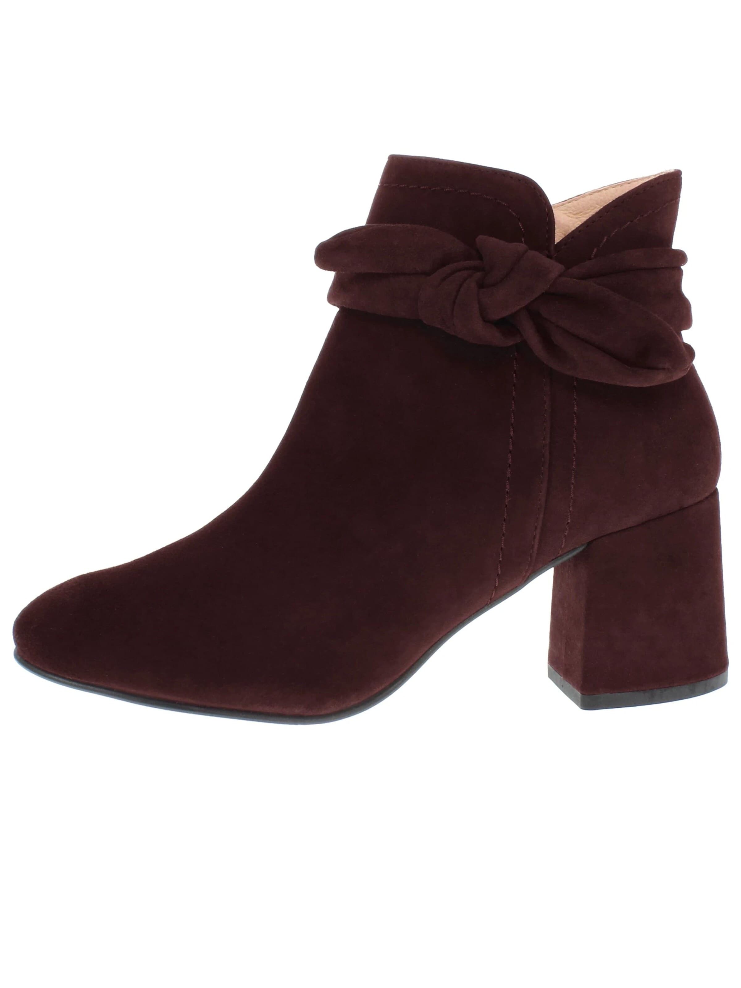 XAVER LUIS Schuhmanufaktur Booties 'RINA - edle Stiefelette mit Blockabsatz' in 36 in Chestnut brown, Item view