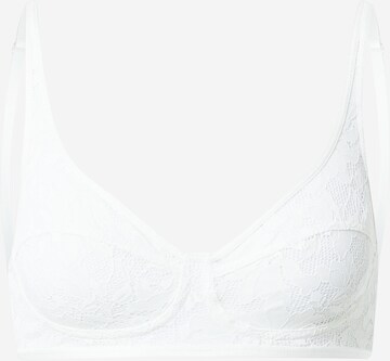 hunkemöller x NA-KD Bralette Bra 'Elle' in White: front